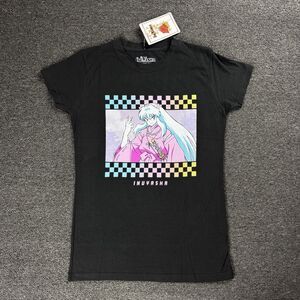 Inuyasha Manga Anime Women’s Medium T-Shirt Black Short Sleeve Graphic Tee